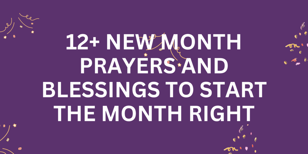 New Month Prayers and Blessings